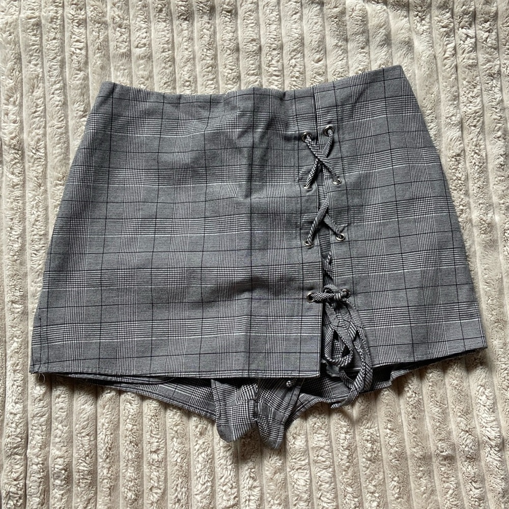 Plaid Shorts (Skirt Style)